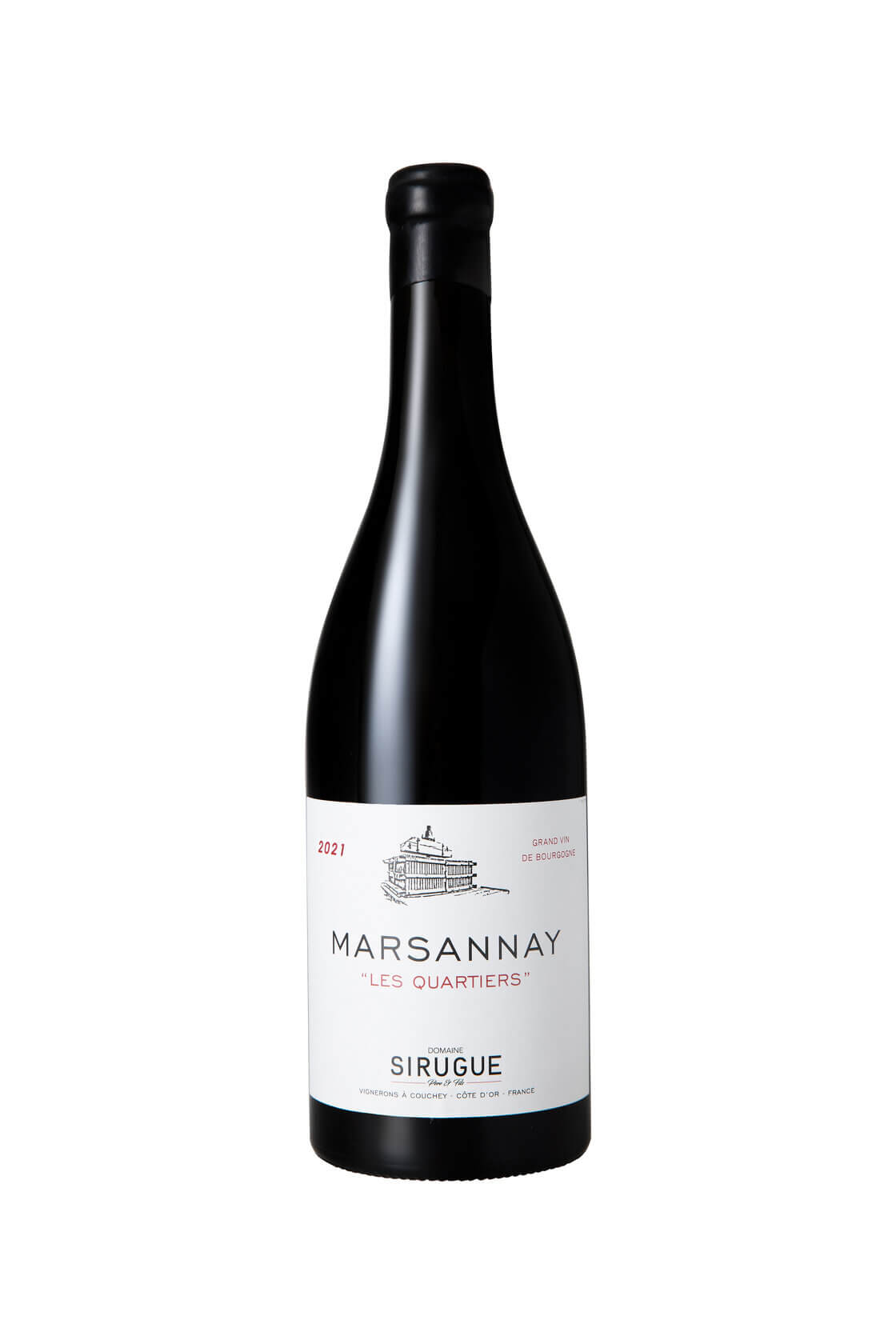 bouteille de vin Marsannay les quartiers